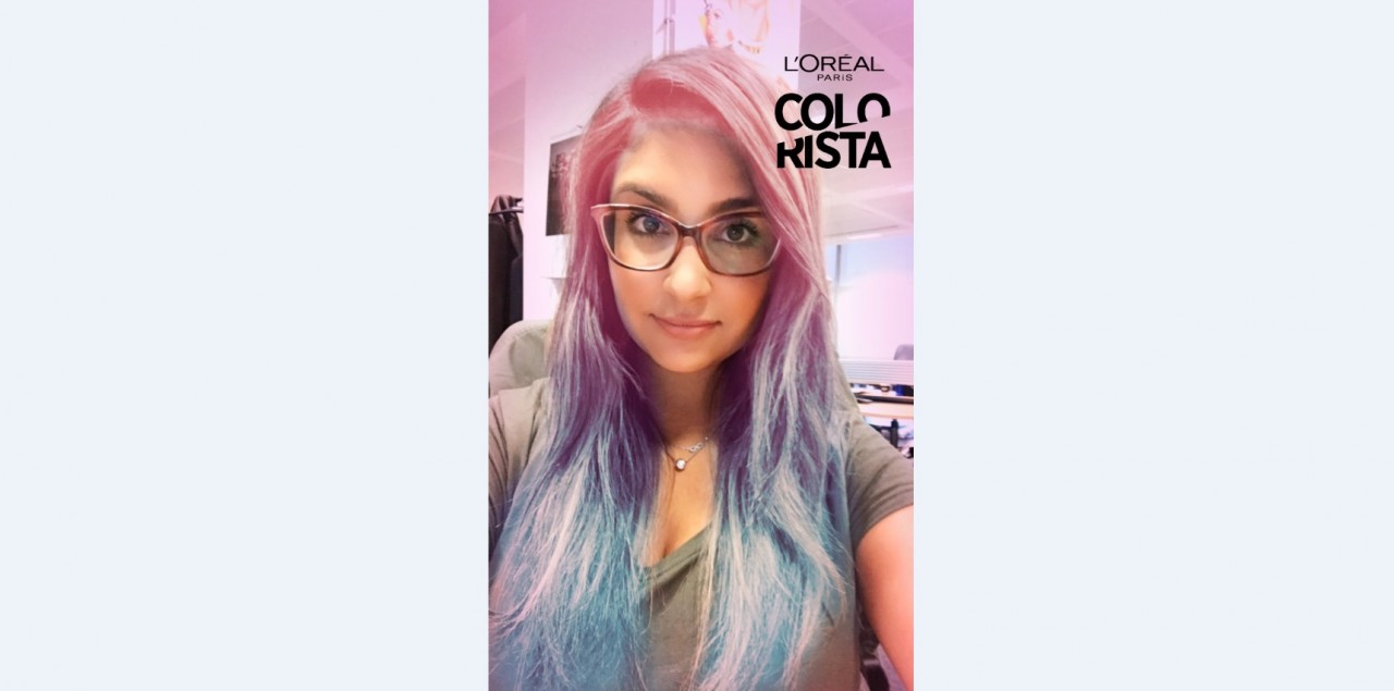 Hair-raising L’Oreal Snapchat lens embraces colour