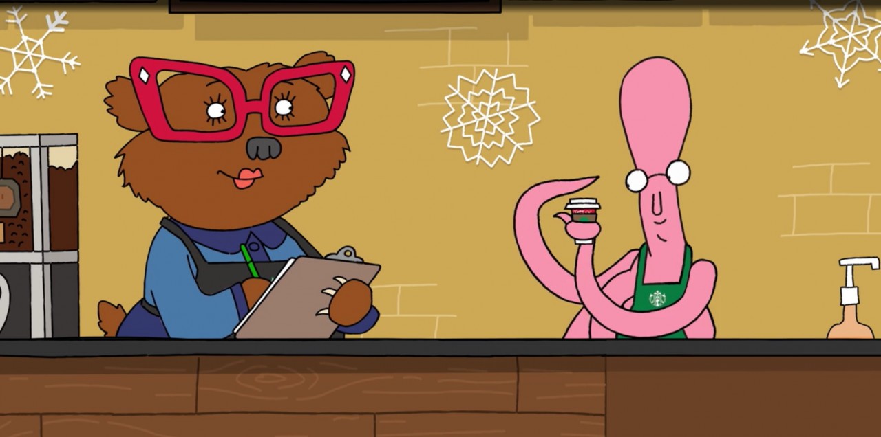 Simpsons writers pen animated Starbucks shorts
