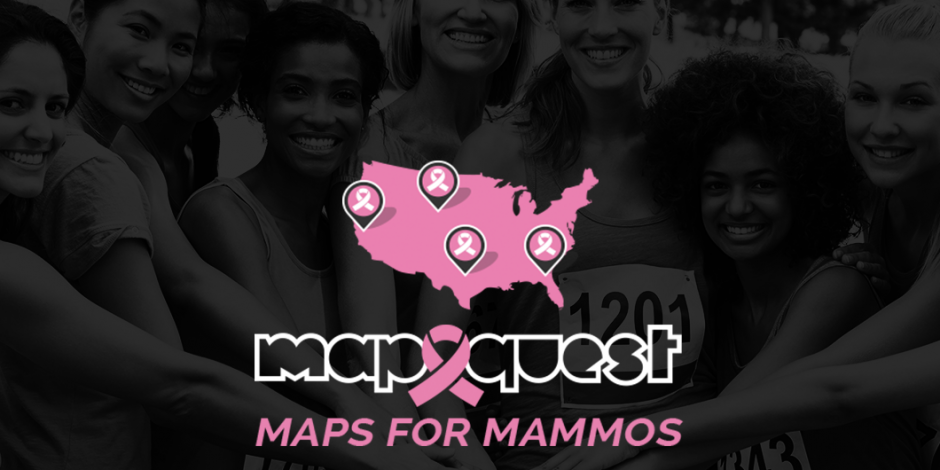 MapQuest goes pink for Breast Cancer Awareness Month