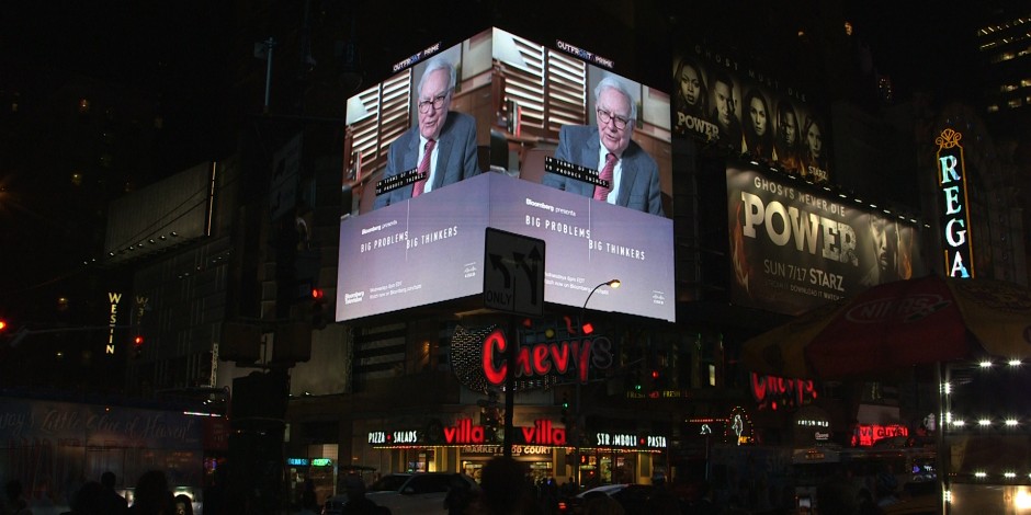 Bloomberg’s ‘Big Problems. Big Thinkers.’ goes big in Times Square billboard