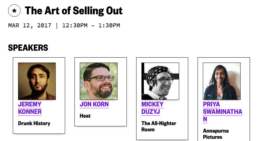 Selling out can free your creative inspiration, perhaps