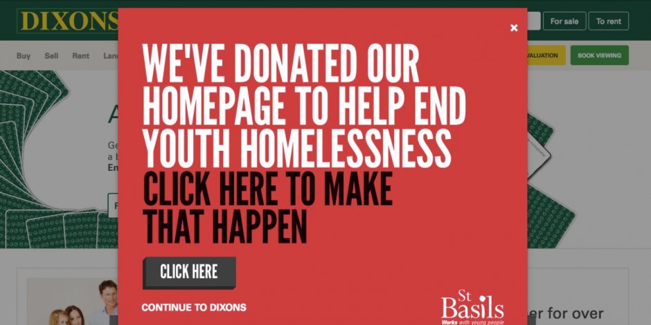 West Midlands companies ‘donate’ their homepages to promote youth homelessness charity St Basils