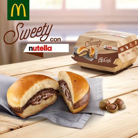 Italy at the epicentre of McDonald's Nutella burger launch