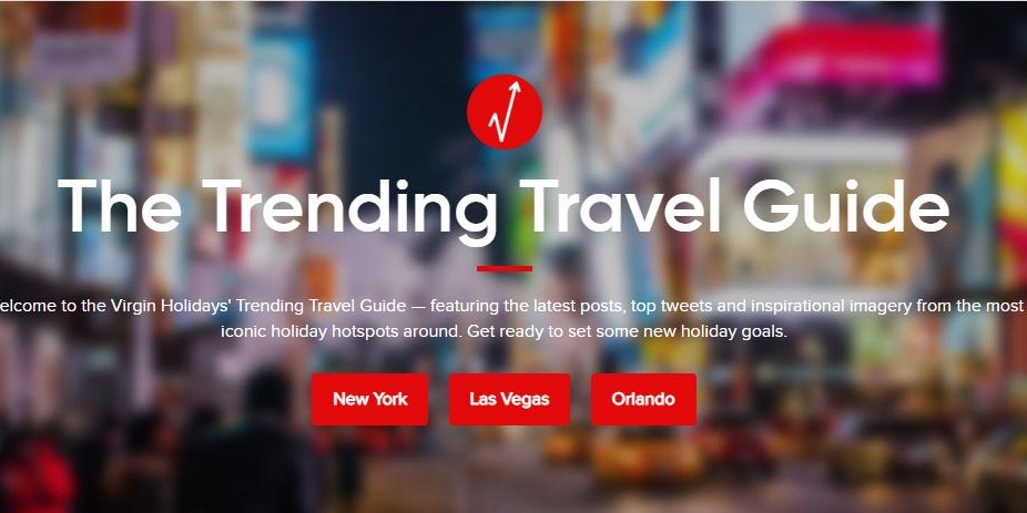 Virgin Holidays Launches The Trending Travel Guide With Forward Virgin Holidays Launches The Trending
