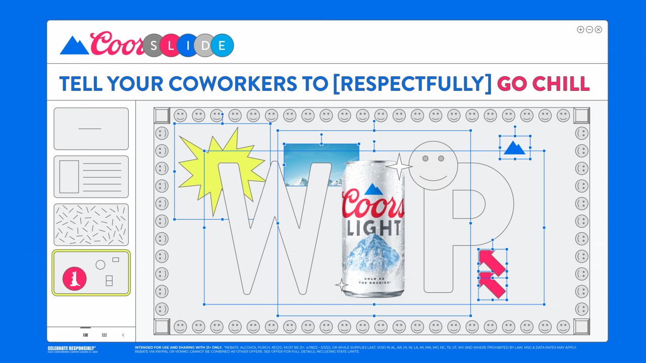 Coors Light Creates Custom Presentation Deck Slide To Tell Co-workers To Chill Out - Vimarsana News