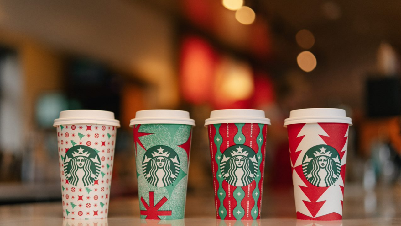 Starbucks Celebrates 25 Years Of Its Holiday Red Cups The Drum