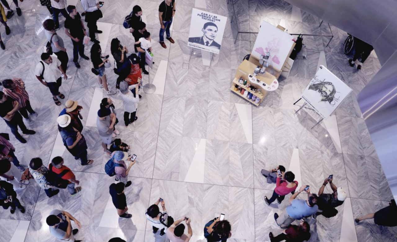 Wall Street Journal Future of Everything Festival robot painter by The